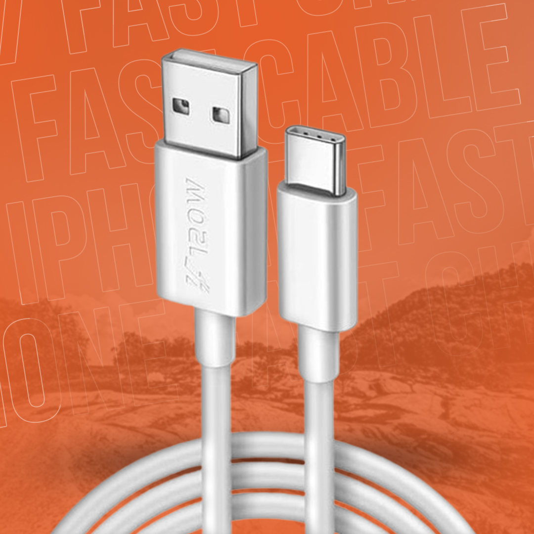 VIVO Original 120W Type-C Fast Charging Cable – 100% Pure Copper | SuperCharge Supported | Best Quality